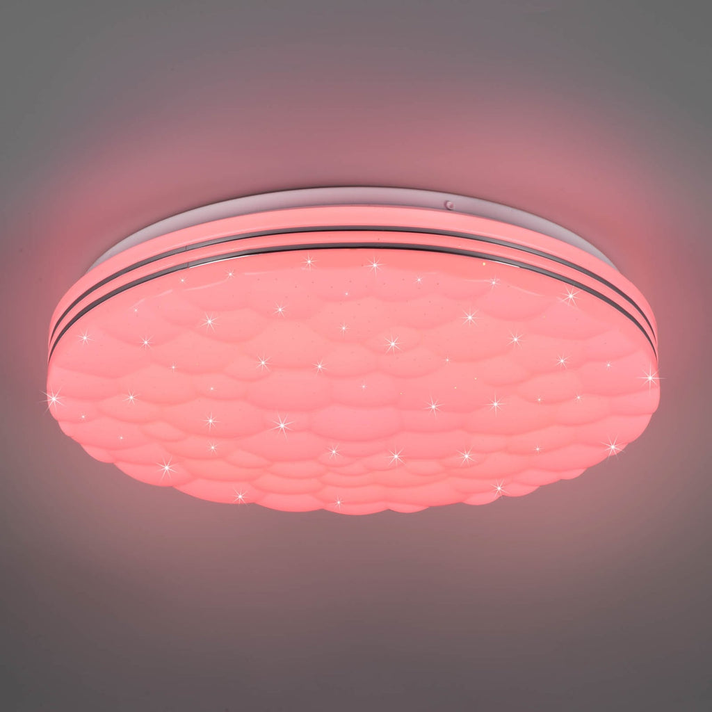 LED taklampe Tiger RGB CCT stjernehimmel dimbar Ø38 cm - Reality