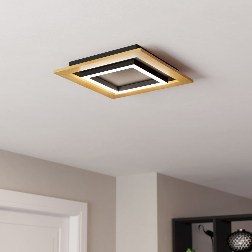 Montert LED taklampe Tirrenara med fjernkontroll CCT i rom