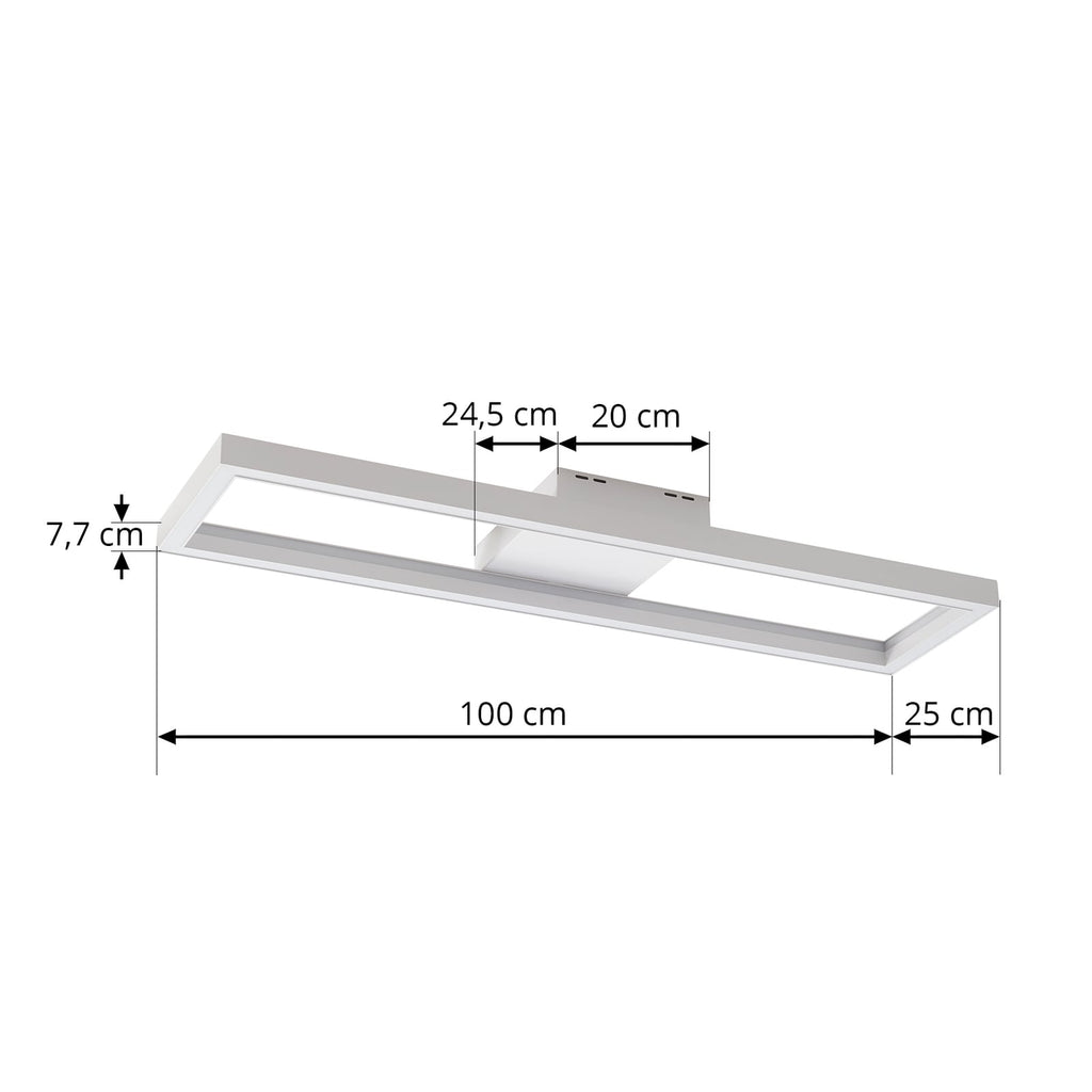 LED taklampe Tjado dimbar RGB CCT hvit 100 cm WiFi detalj