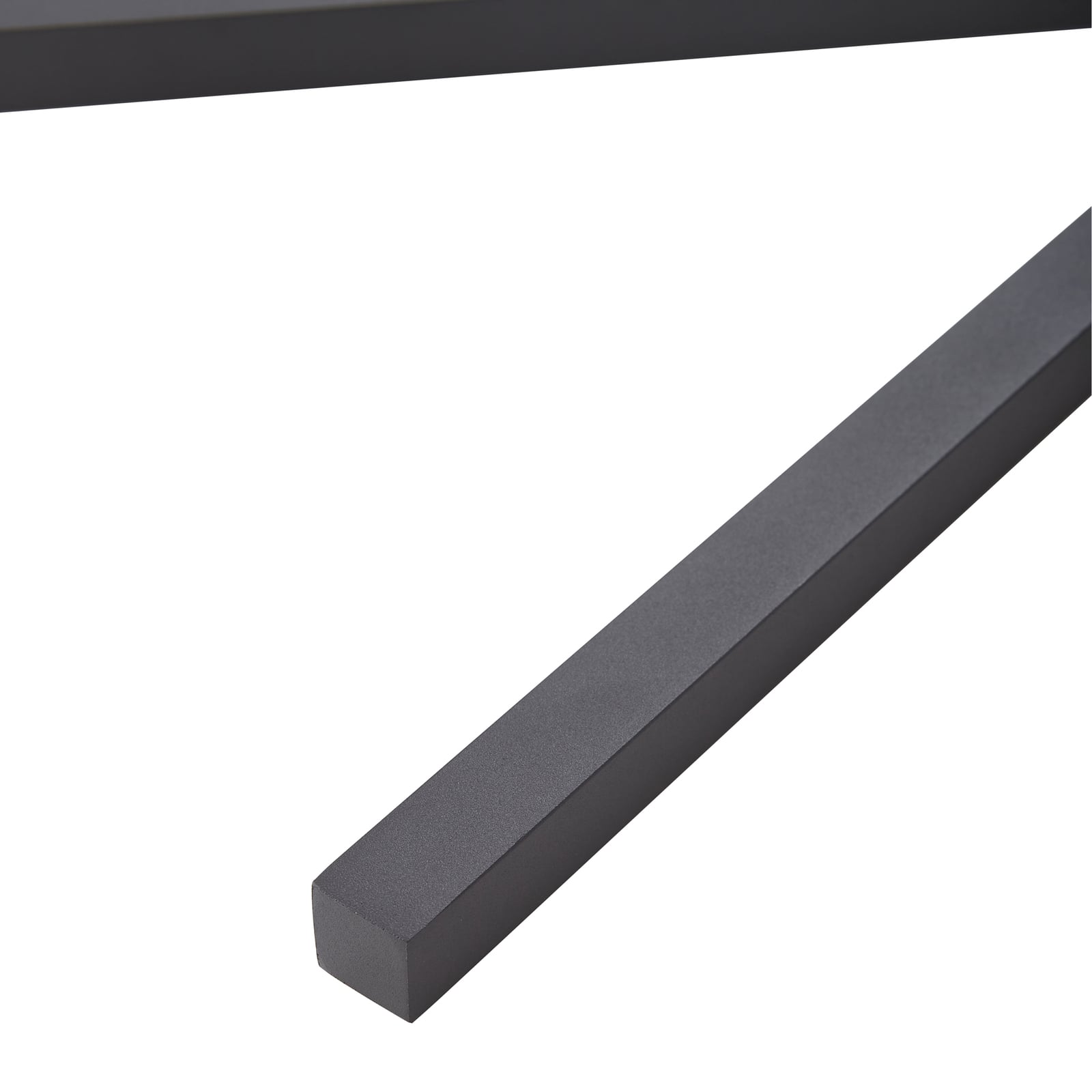 LED taklampe Tjado dimbar svart metall Ø70 cm side