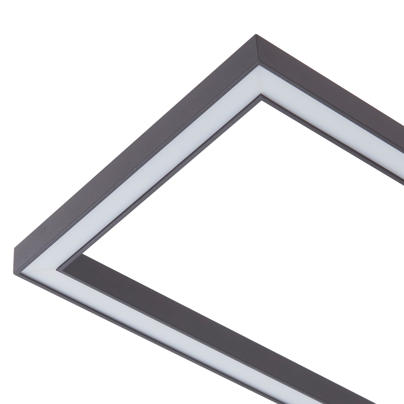 LED taklampe Tjado dimbar svart metall 120 cm lysbilde