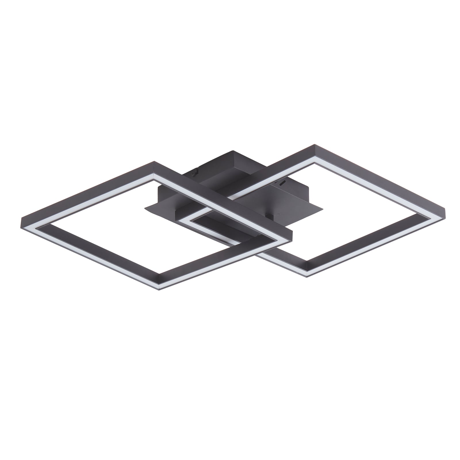 LED taklampe Tjado dimbar svart metall 67 cm side