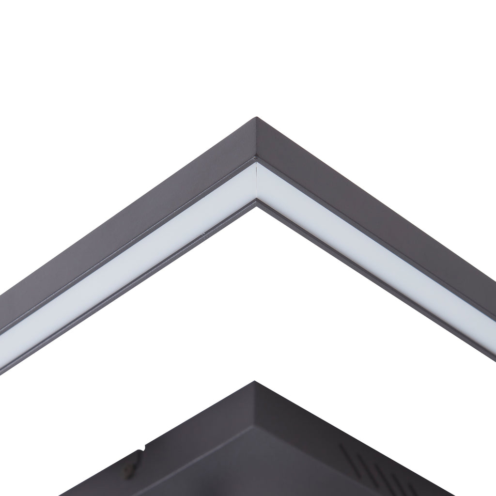 LED taklampe Tjado dimbar svart metall 67 cm innendørs