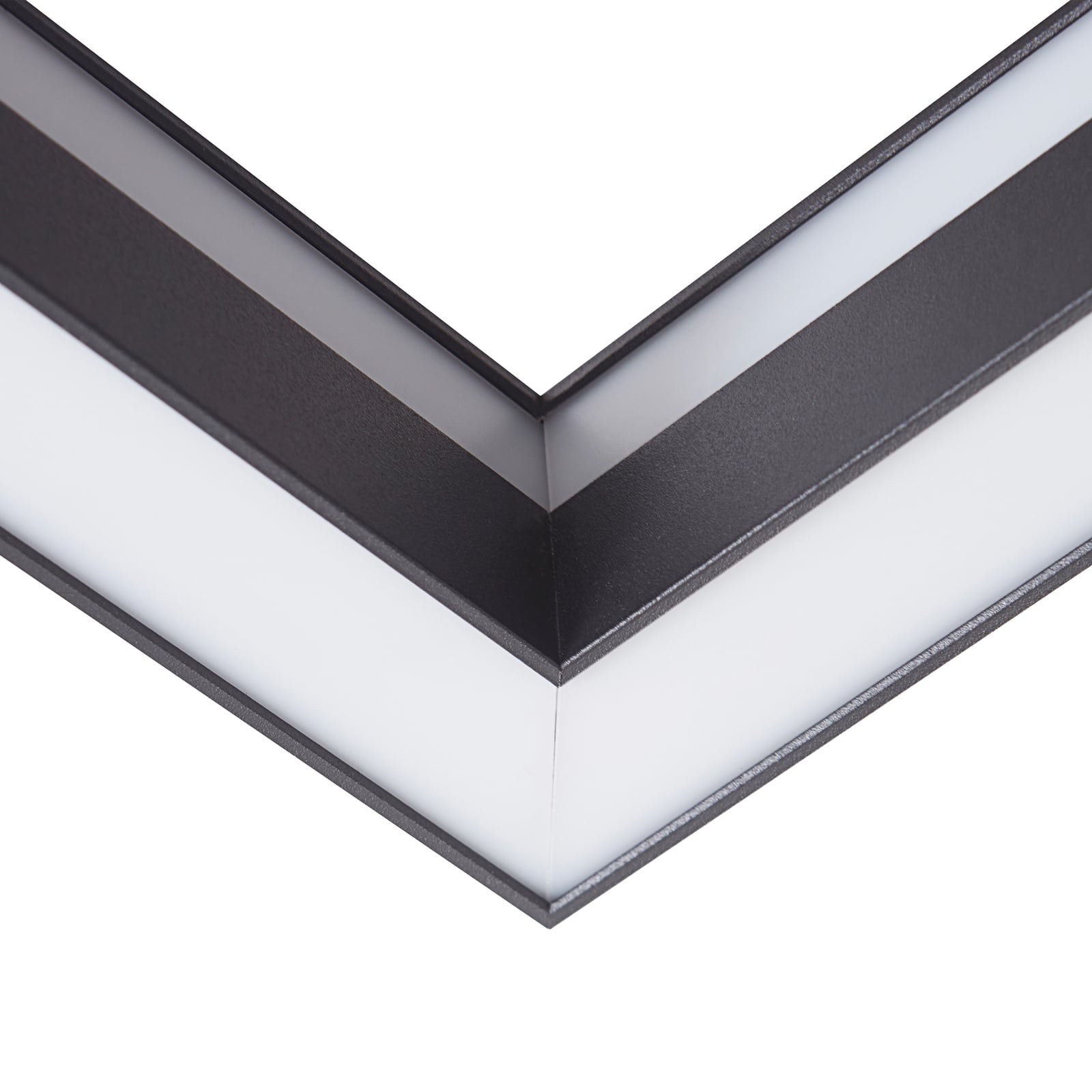 LED taklampe Tjado svart 30x30 cm dimbar RGBW WiFi nærbilde