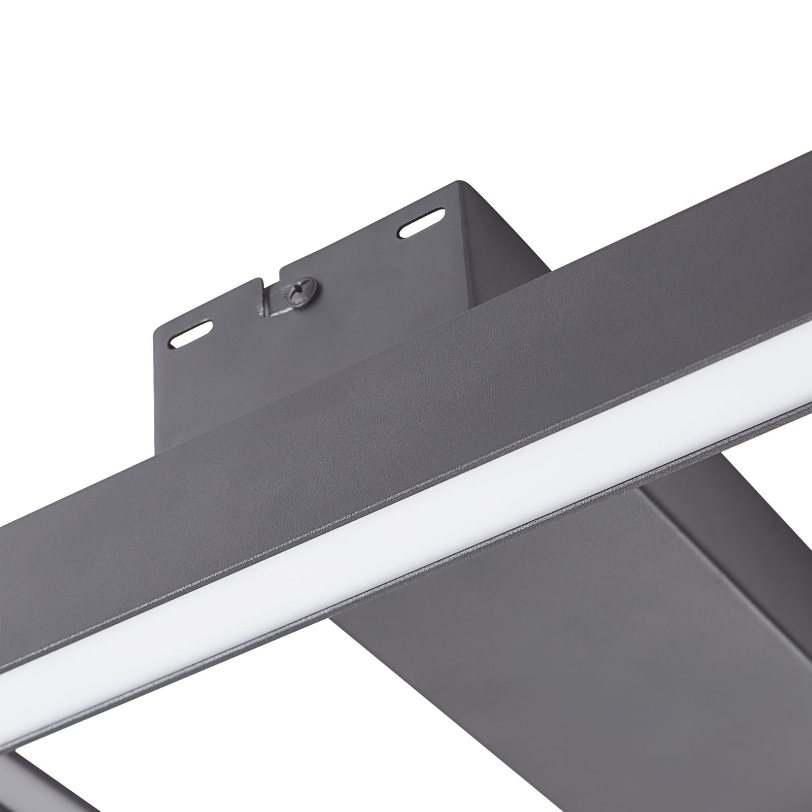 LED taklampe Tjado svart 30x30 cm dimbar RGBW WiFi med fjernkontroll