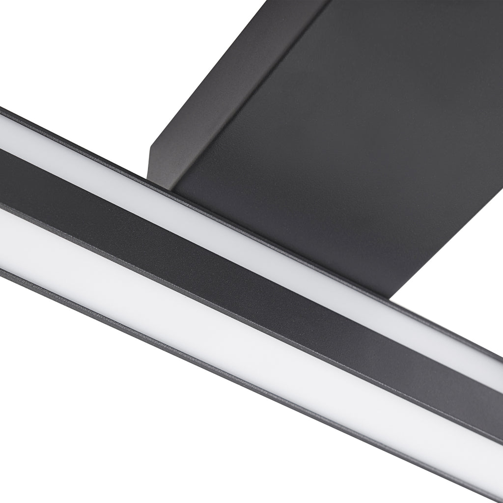 LED taklampe Tjado svart 30x30 cm dimbar RGBW WiFi lysbilde