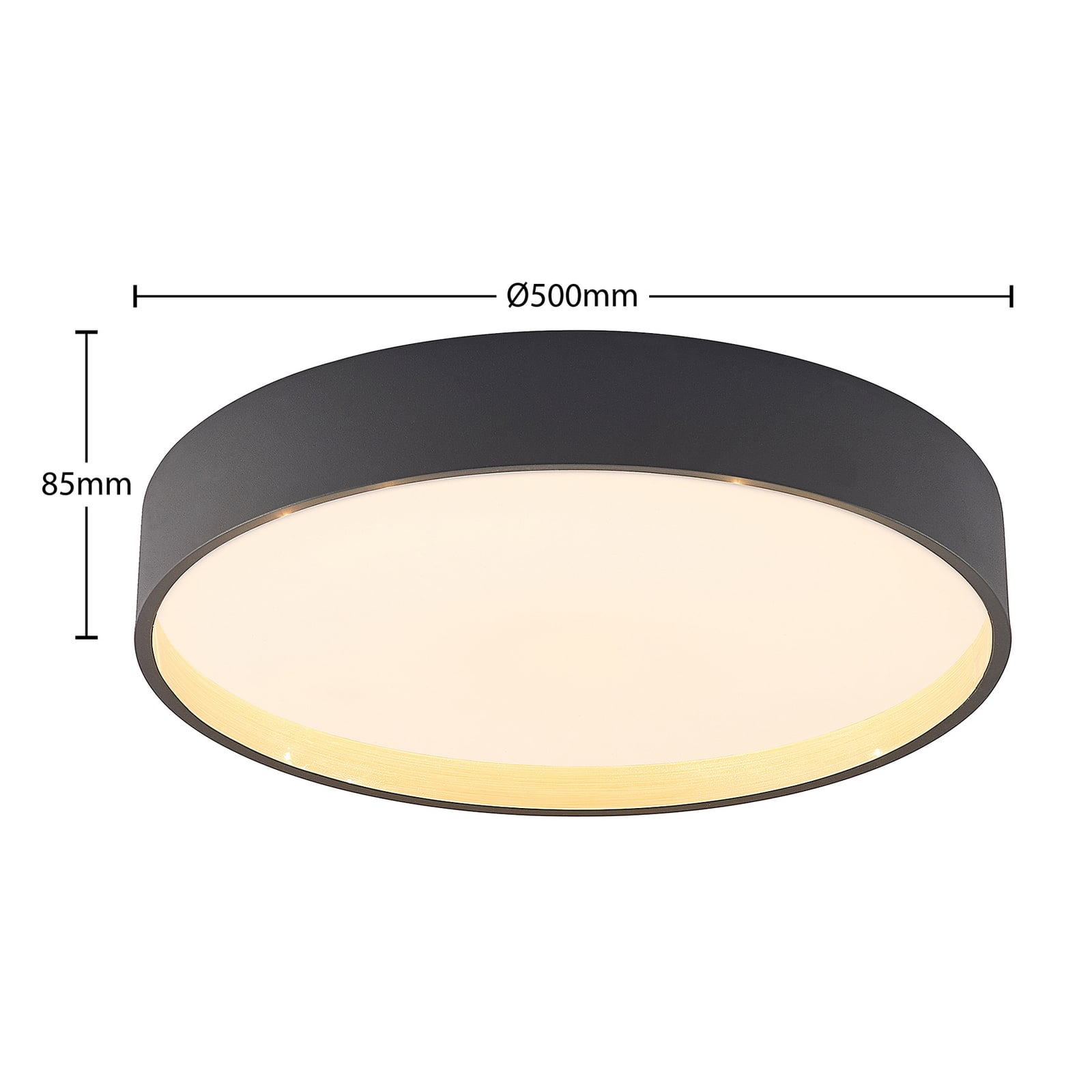 LED taklampe Todor dimbar CCT montert i stue
