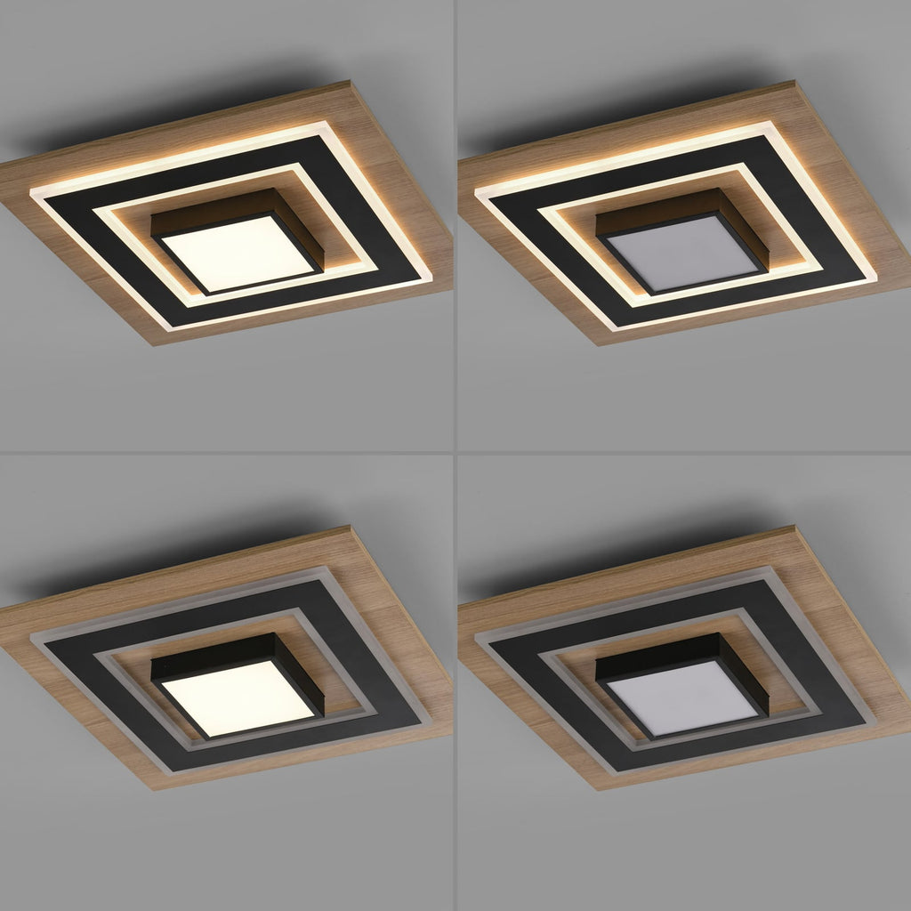 LED taklampe Tola lysstyrke demonstrasjon