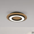LED taklampe Tola rund tre/svart forfra