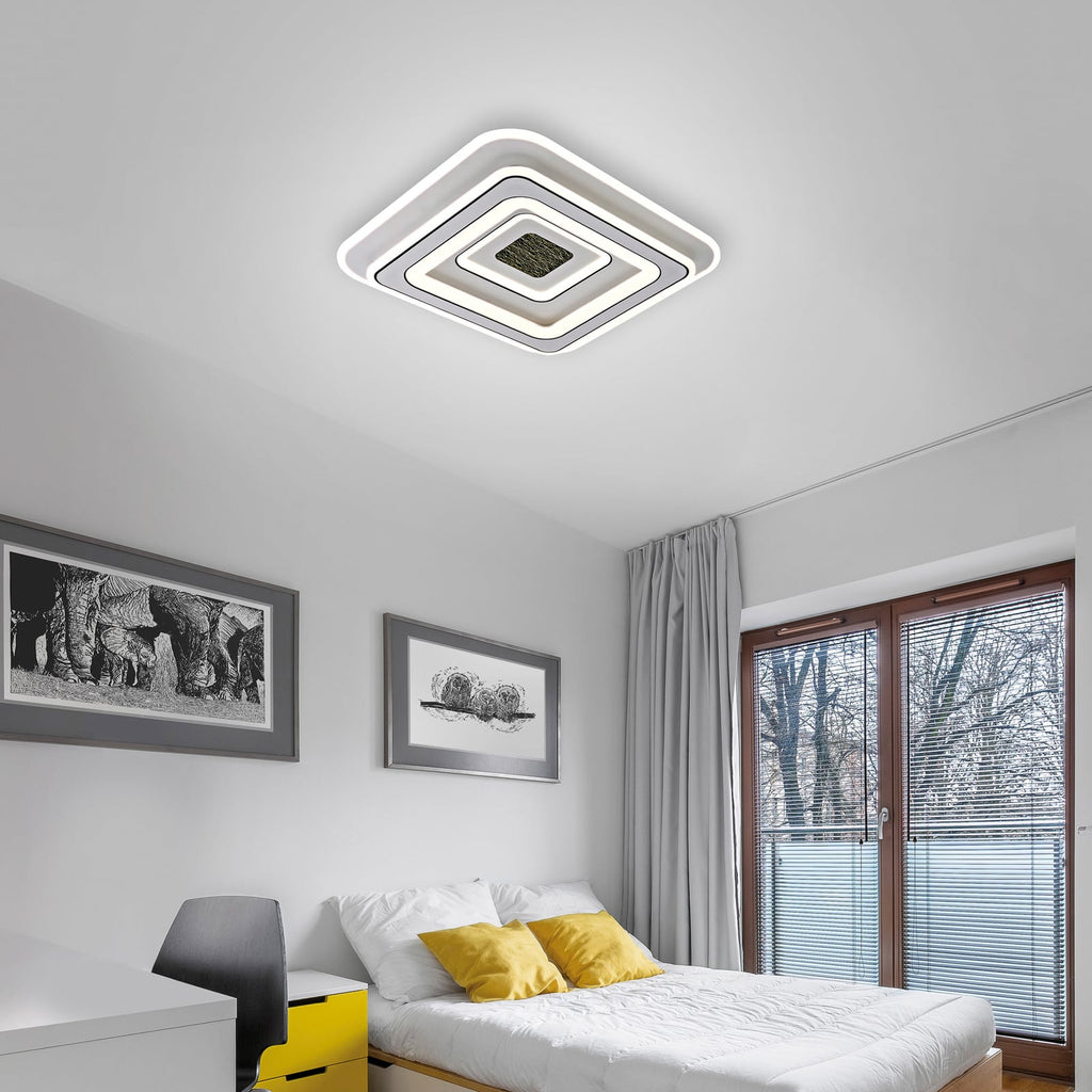 LED taklampe Tolago dimbar CCT fjernkontroll 49x49 cm bakside