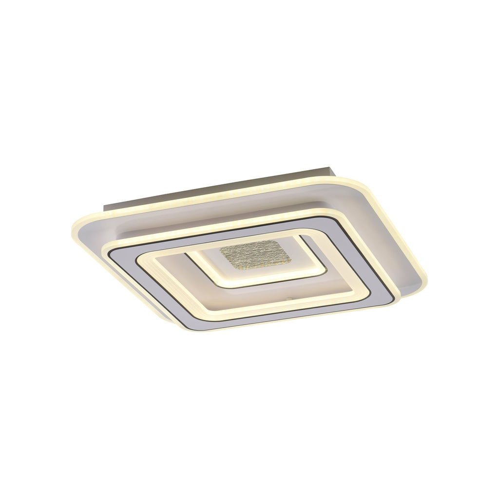 Detalj av LED taklampe Tolago dimbar CCT fjernkontroll 49x49 cm