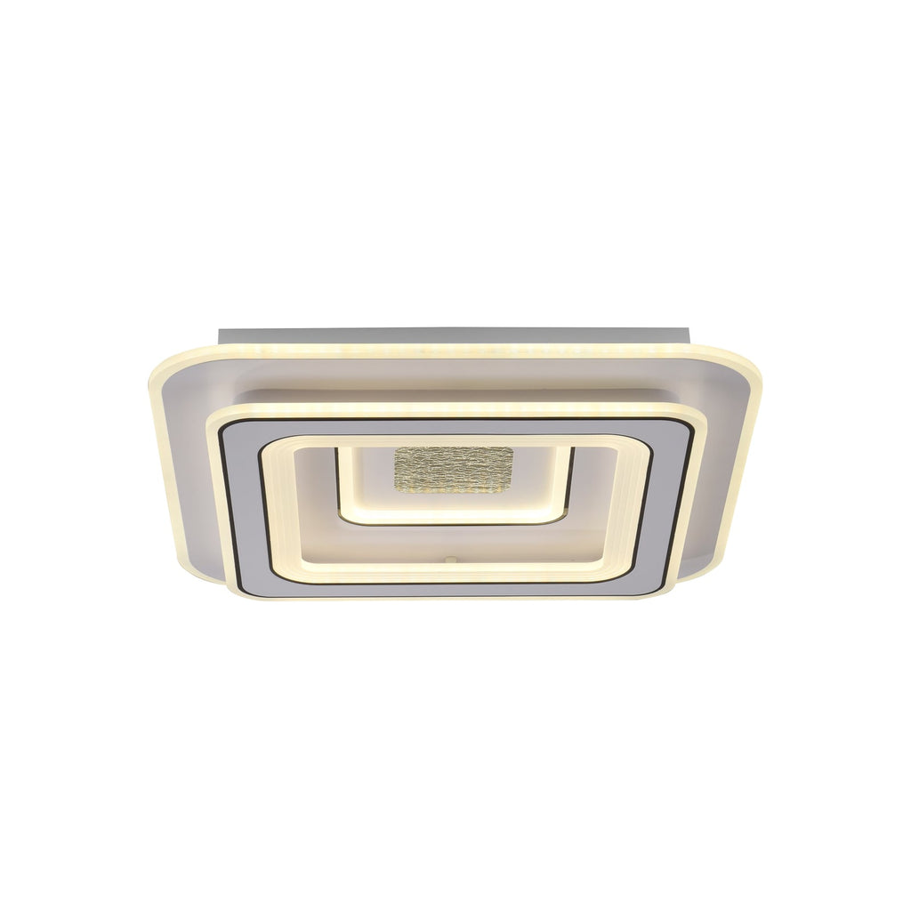 Montert LED taklampe Tolago dimbar CCT fjernkontroll 49x49 cm i rom