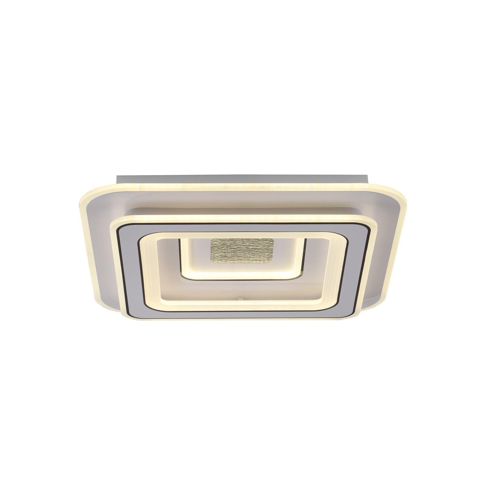 Montert LED taklampe Tolago dimbar CCT fjernkontroll 49x49 cm i rom