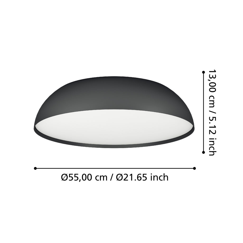 LED taklampe Tollos-Z montert i moderne rom