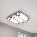 LED taklampe Tolorico kvadratisk glass 35x35 cm IP44 forfra
