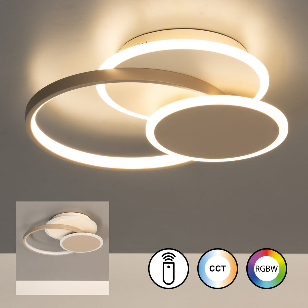 LED taklampe Tomo dimbar CCT med fjernkontroll detalj