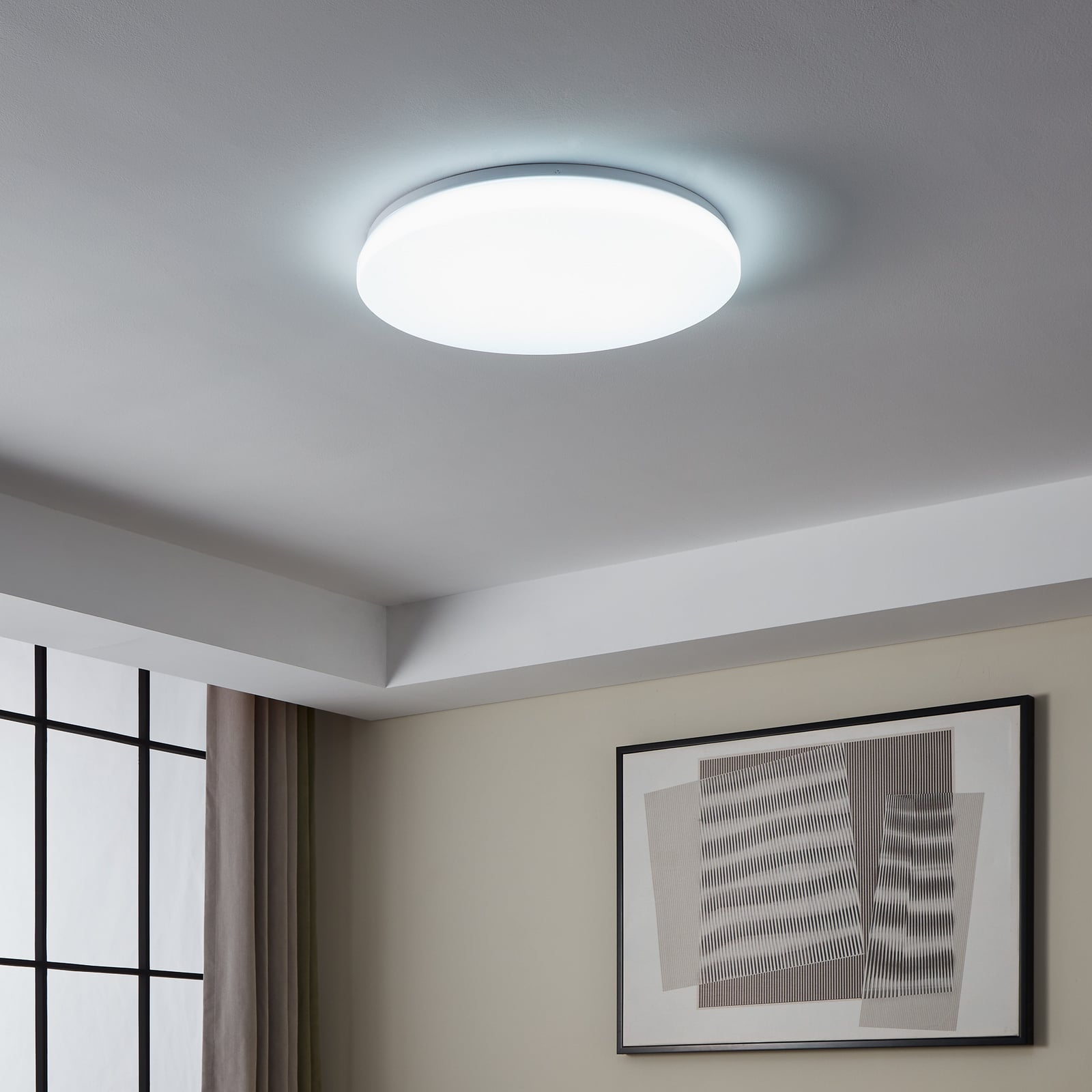 LED taklampe Totari-Z dimbar CCT Ø56 cm hvit bakside