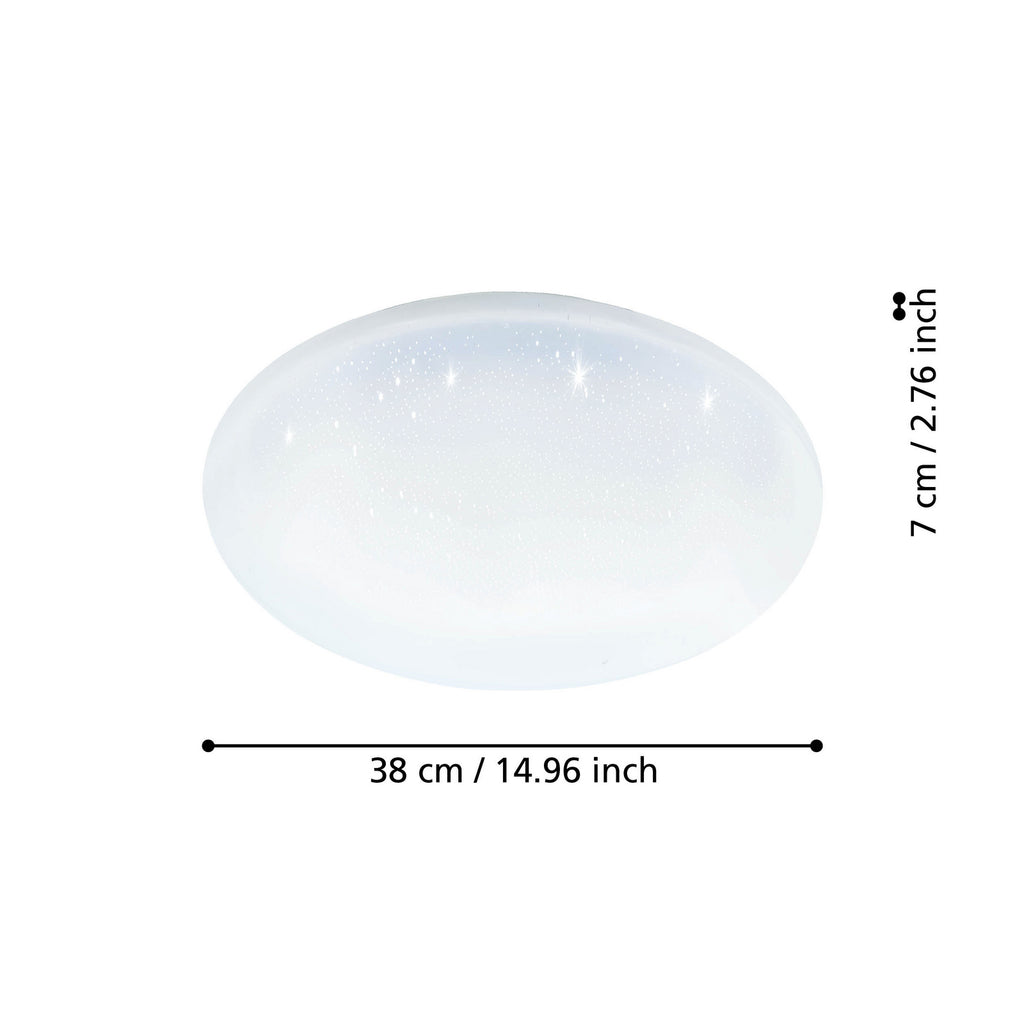 Detalj av LED taklampe Totari-Z krystalleffekt