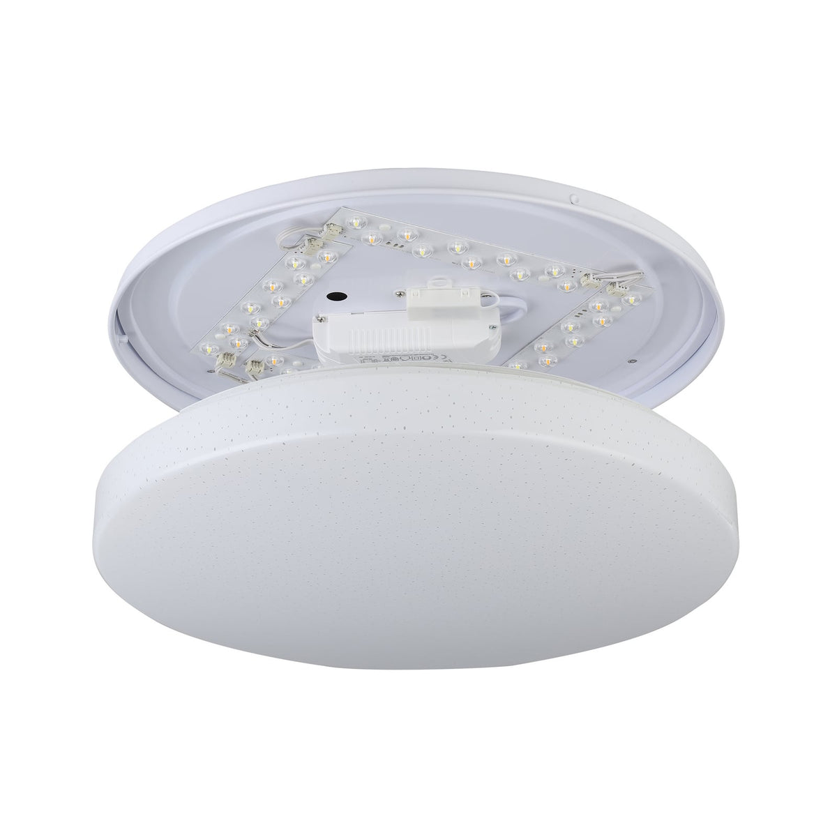 Nærbilde av LED taklampe Totari-Z krystalleffekt