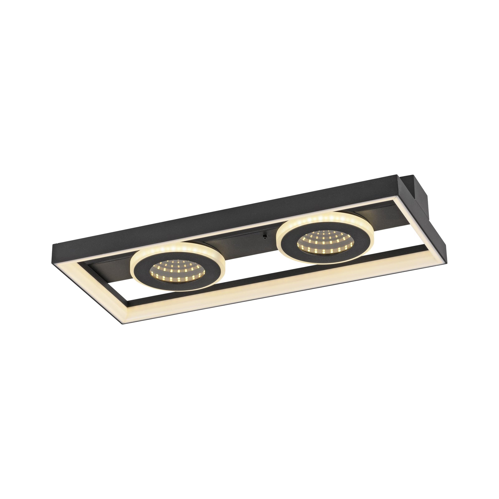 Detaljbilde av LED taklampe Traforo dimbar CCT 45x20 cm svart