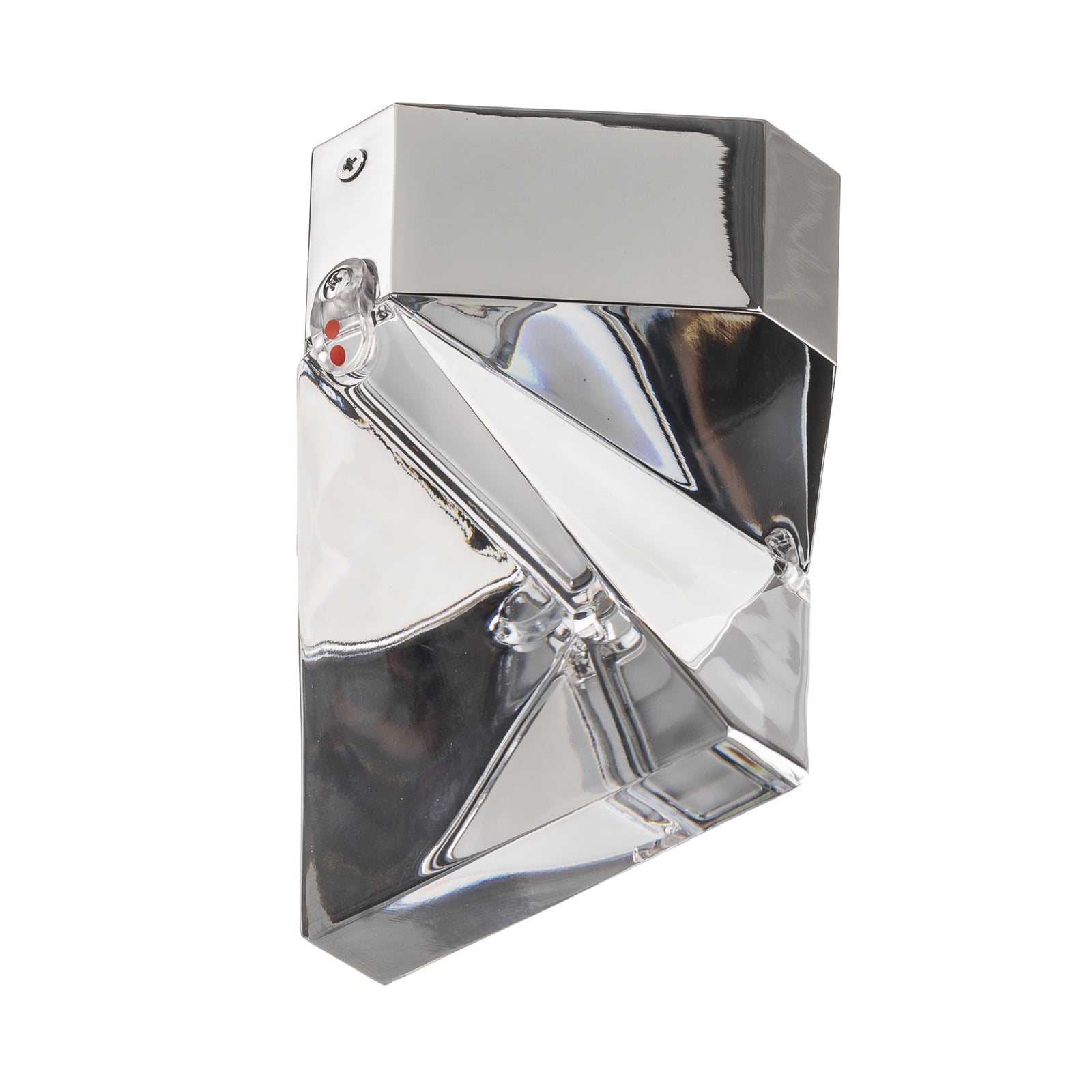Detalj av krystallglass på LED taklampe Tripla dimbar aluminium