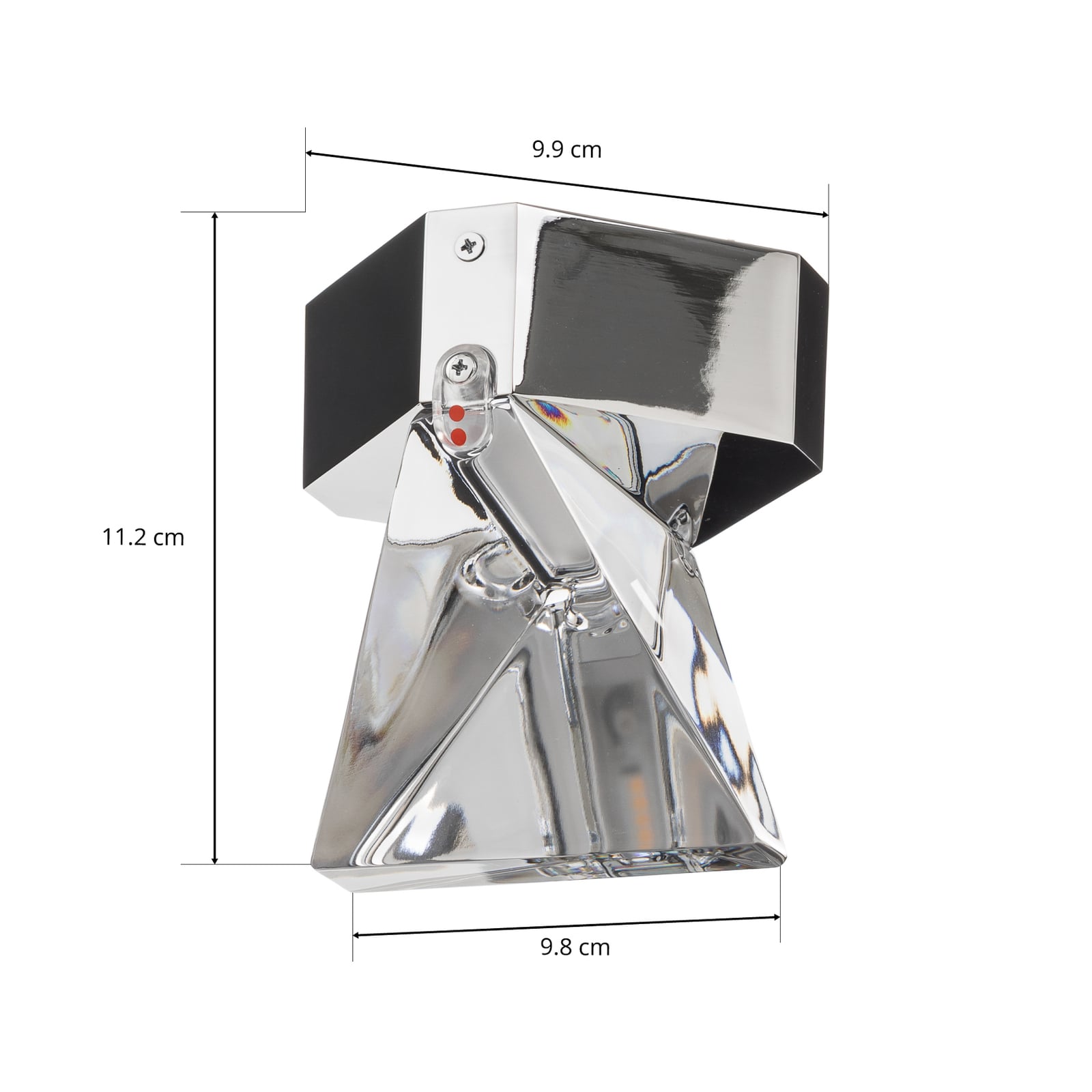LED taklampe Tripla krystallglass dimbar aluminium profilbilde