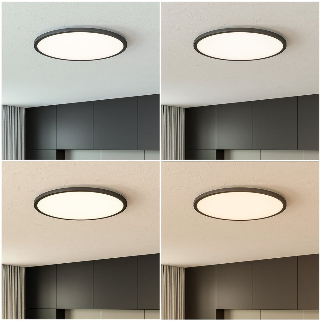 LED taklampe Tuco CCT dimbar svart Ø50 cm lysmodus dagslys