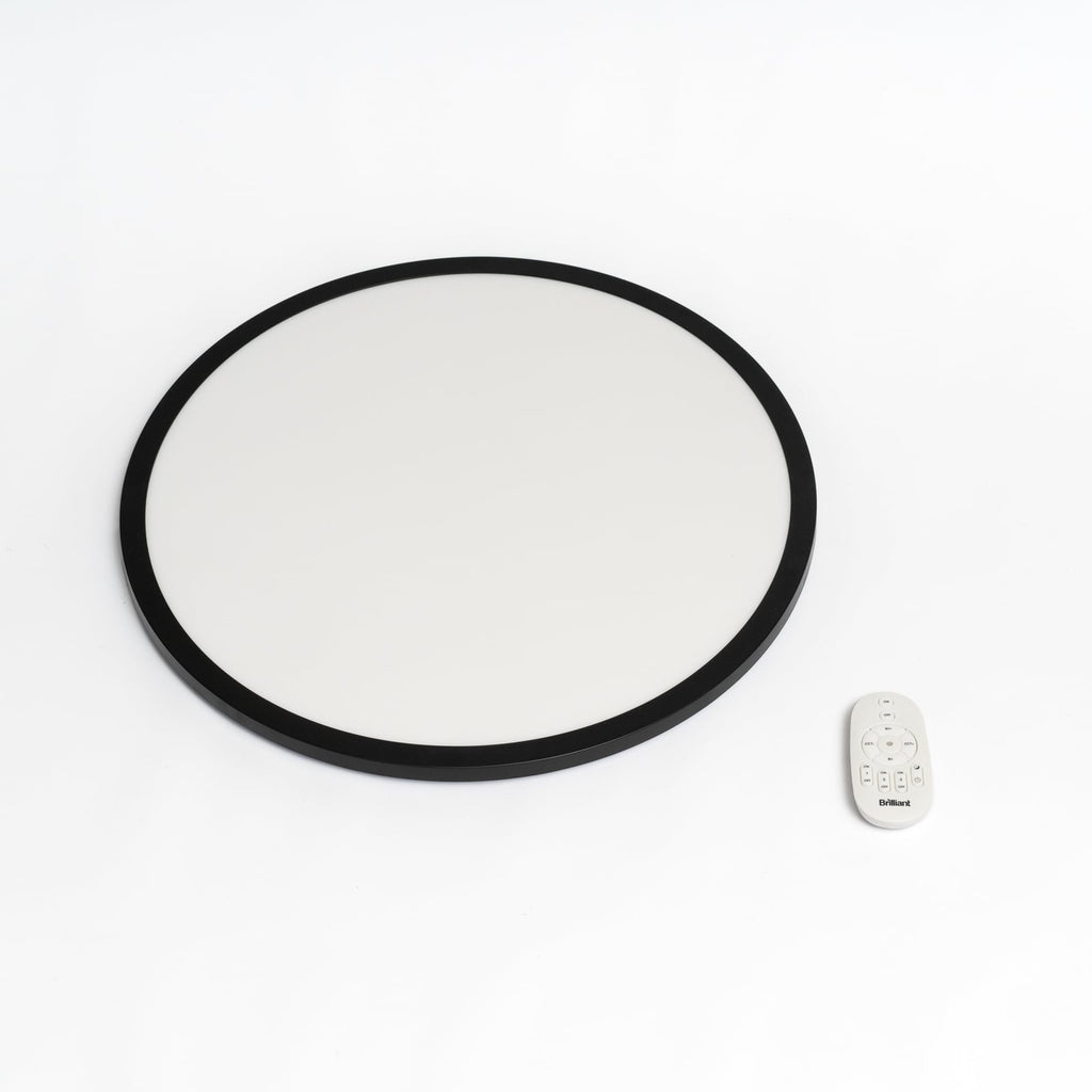 LED taklampe Tuco CCT dimbar svart Ø50 cm montering detalj