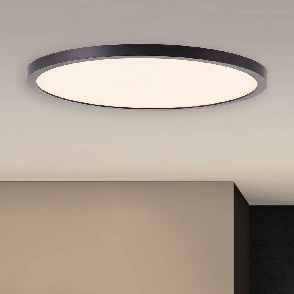 LED taklampe Tuco dimbar svart forfra