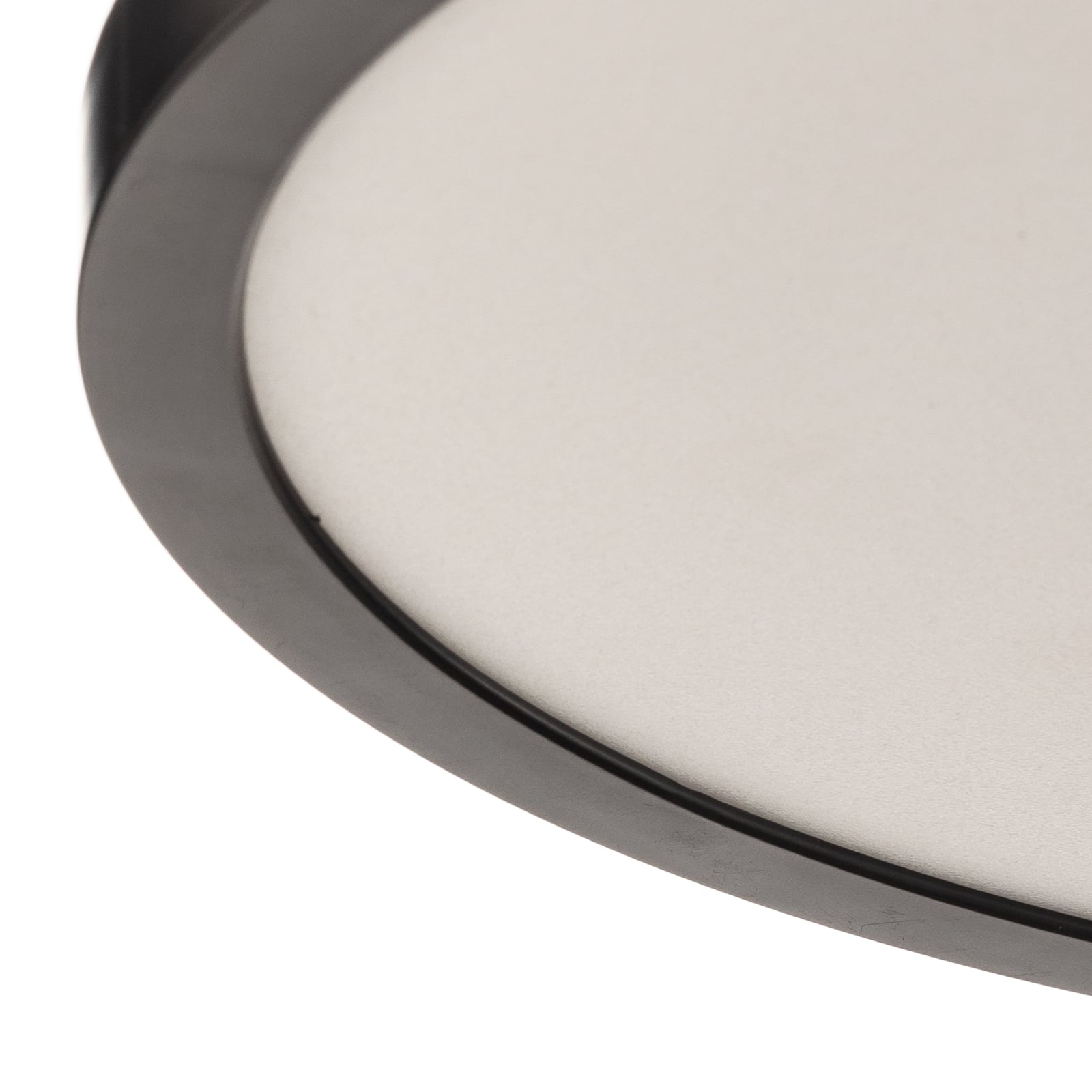LED taklampe Tuco dimbar svart opplyst