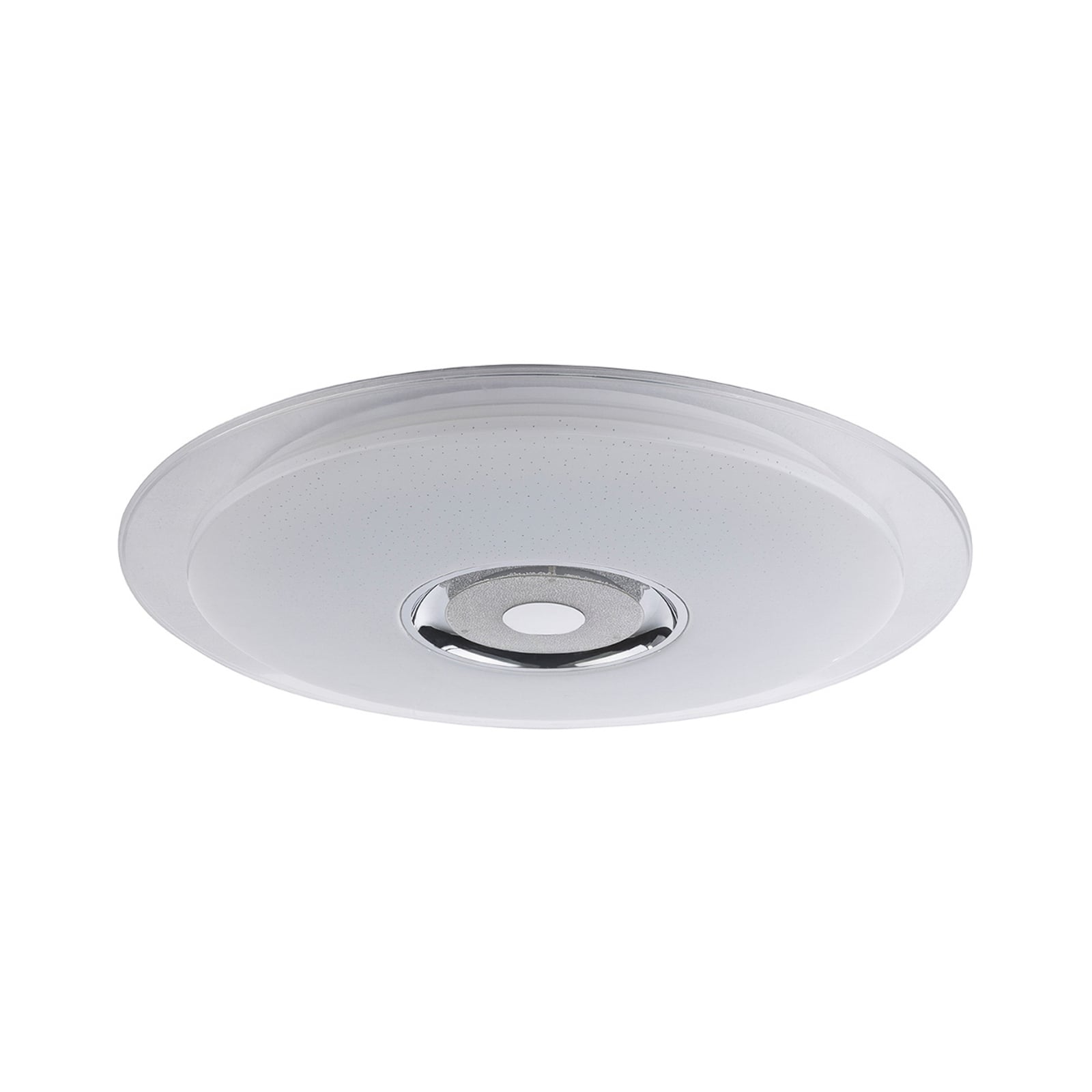 Detalj av LED taklampe Tune RGB med høyttaler dimbar Ø60 cm