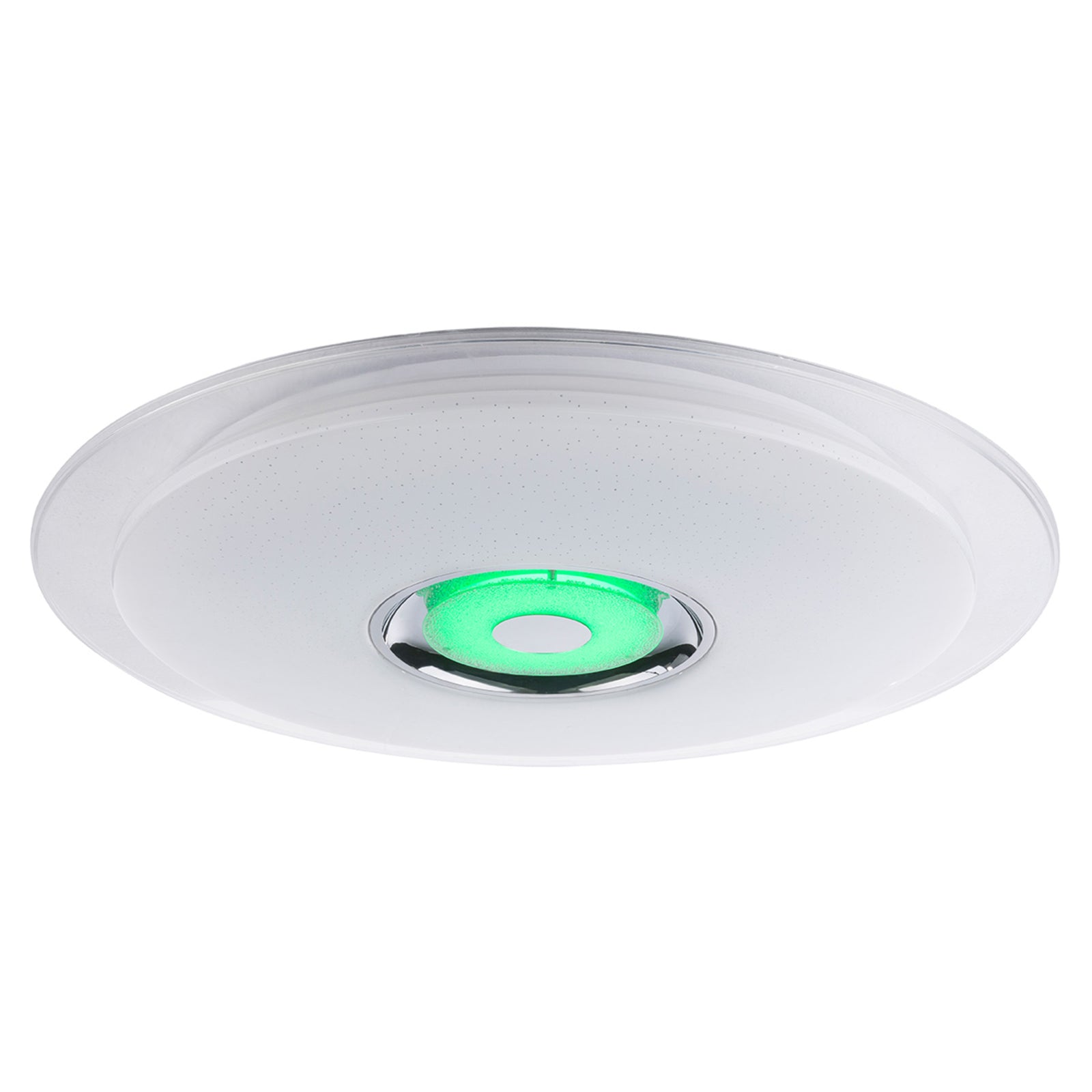 Nærbilde av LED taklampe Tune RGB med høyttaler dimbar Ø60 cm