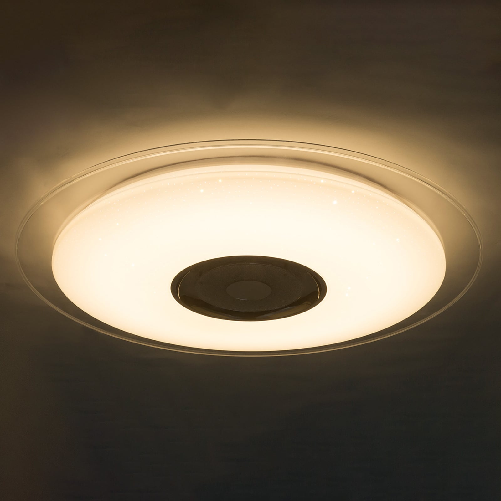 LED taklampe Tune RGB med høyttaler dimbar Ø60 cm Bluetooth-funksjon
