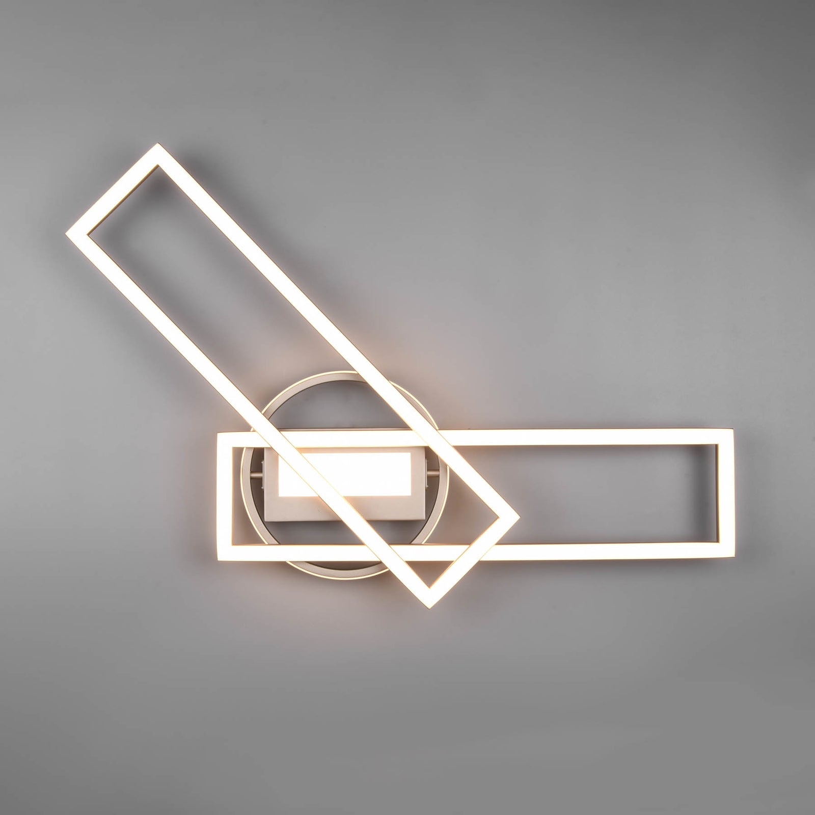Sidevisning av LED taklampe Twister dimbar med fjernkontroll CCT 90 cm