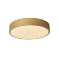LED taklampe Unar dimbar matt gull Ø30 cm forfra
