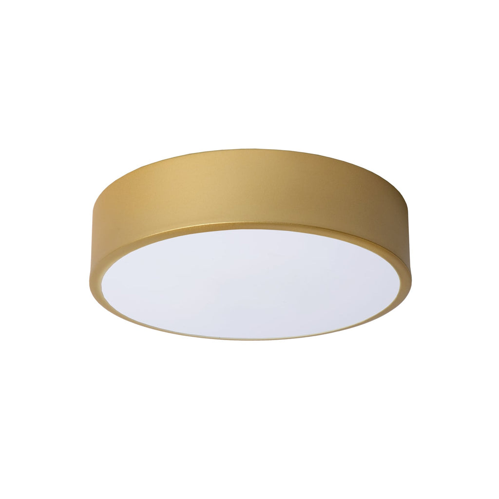 LED taklampe Unar dimbar matt gull bakside