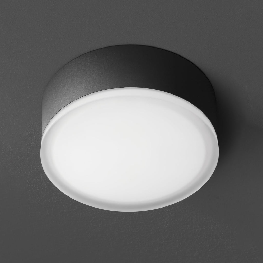 LED taklampe utendørs 1421 grafitt Ø20,5 cm IP65 bakside