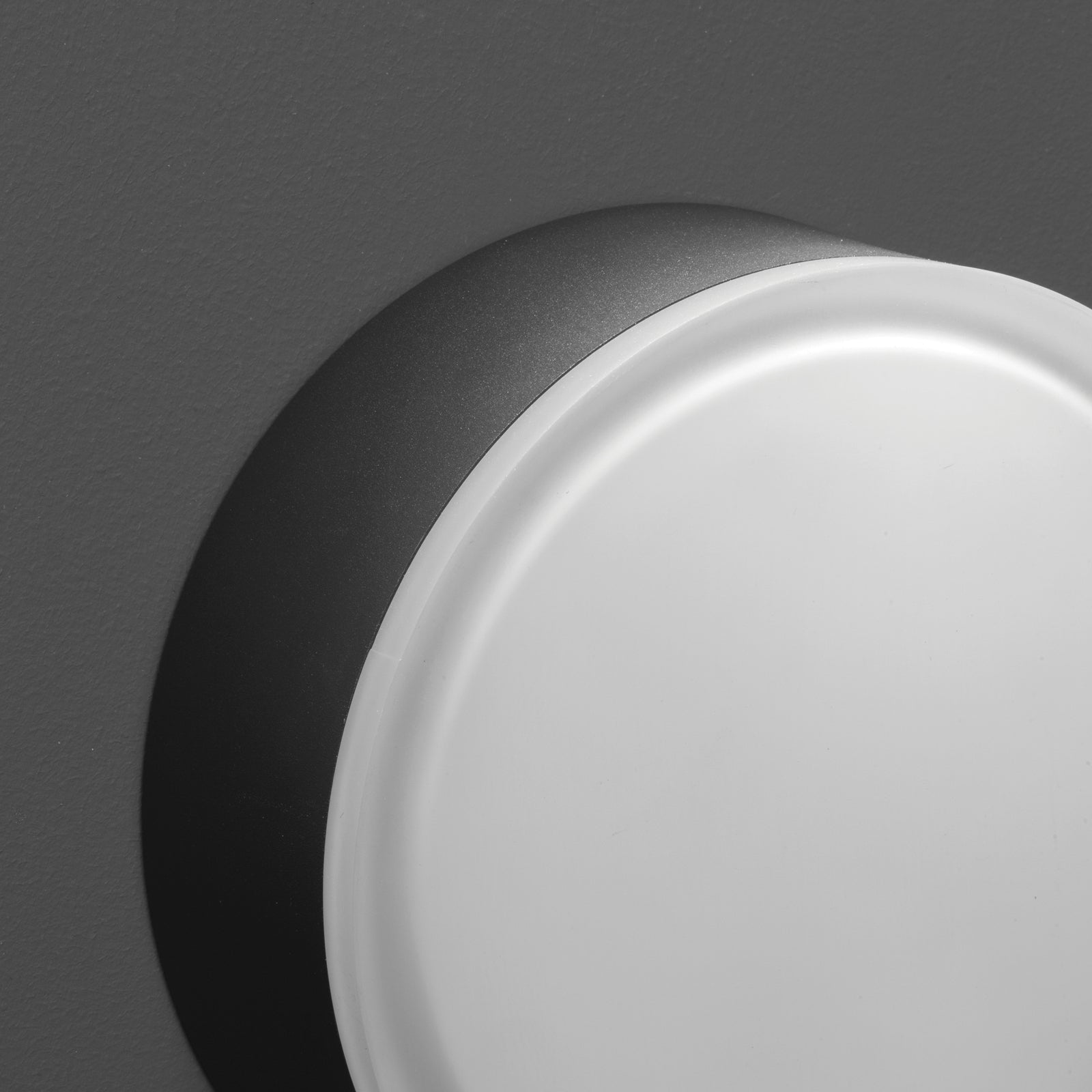 Detalj av LED taklampe utendørs 1421 grafitt Ø20,5 cm IP65