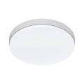 LED taklampe utendørs Decko CCT sølv Ø27,5 cm IP54 forfra
