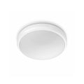 LED taklampe utendørs Doris hvit Ø22 cm IP54 6W Philips forfra