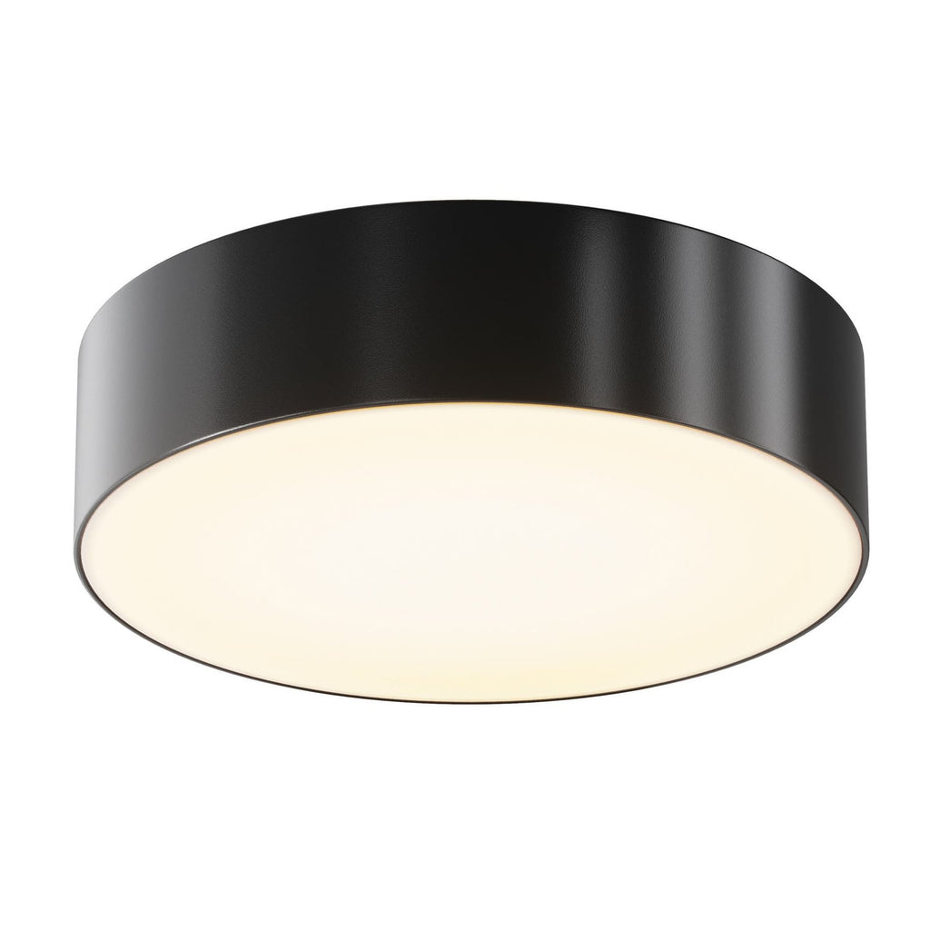 LED taklampe utendørs Zon svart Ø22 cm IP65 30W forfra