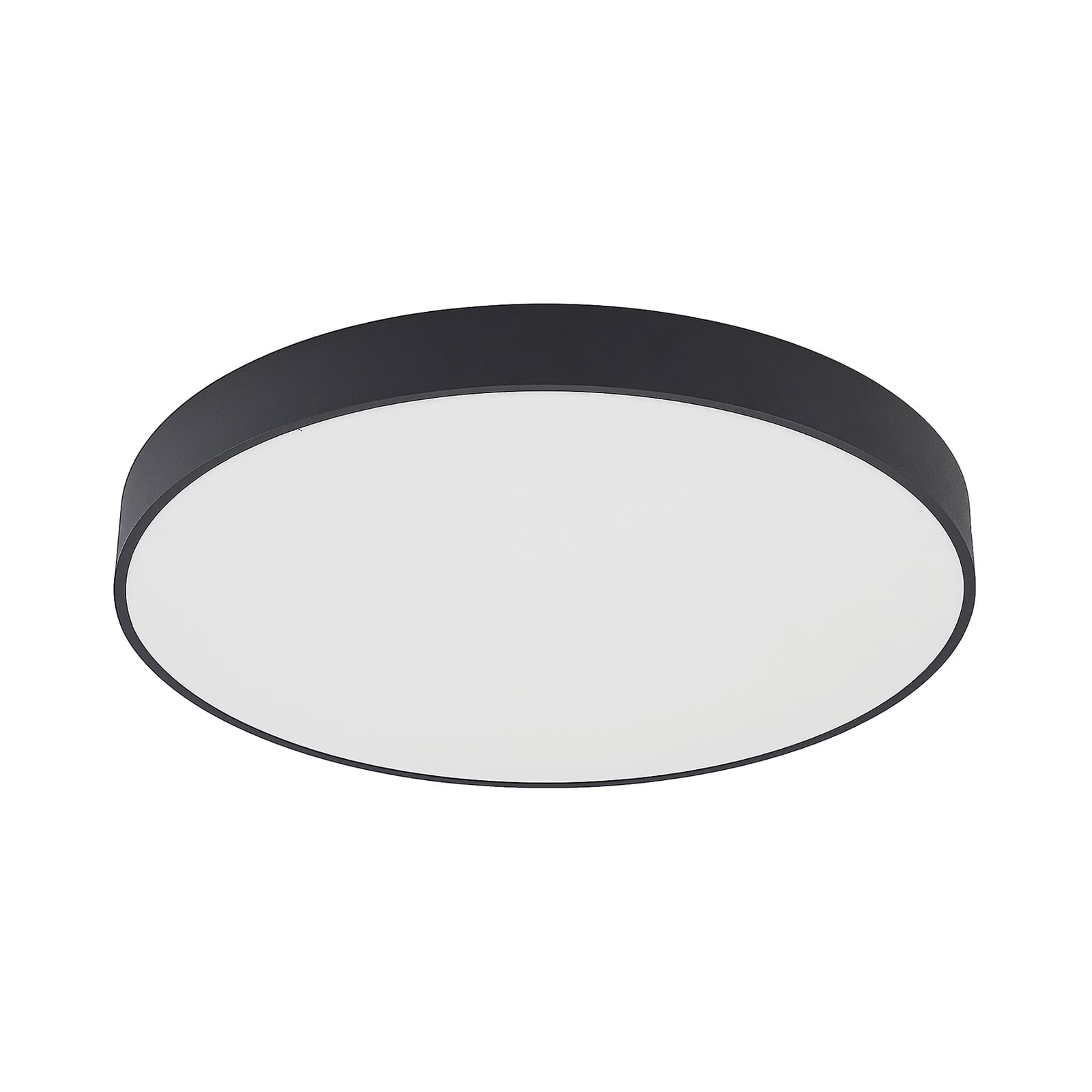LED taklampe Vanida dimbar svart Ø60 cm nærbilde av diffusor