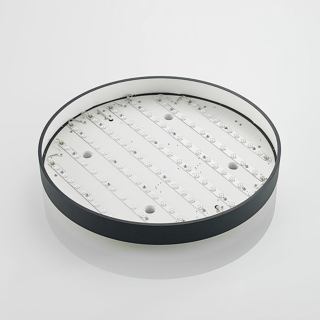 LED taklampe Vanida dimbar svart Ø60 cm installasjon