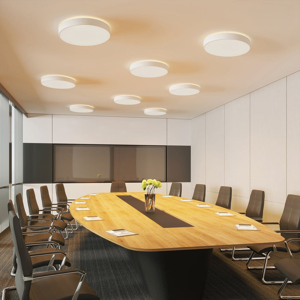LED taklampe Vanida opp og ned dimbar hvit Ø60 cm 57W bakside
