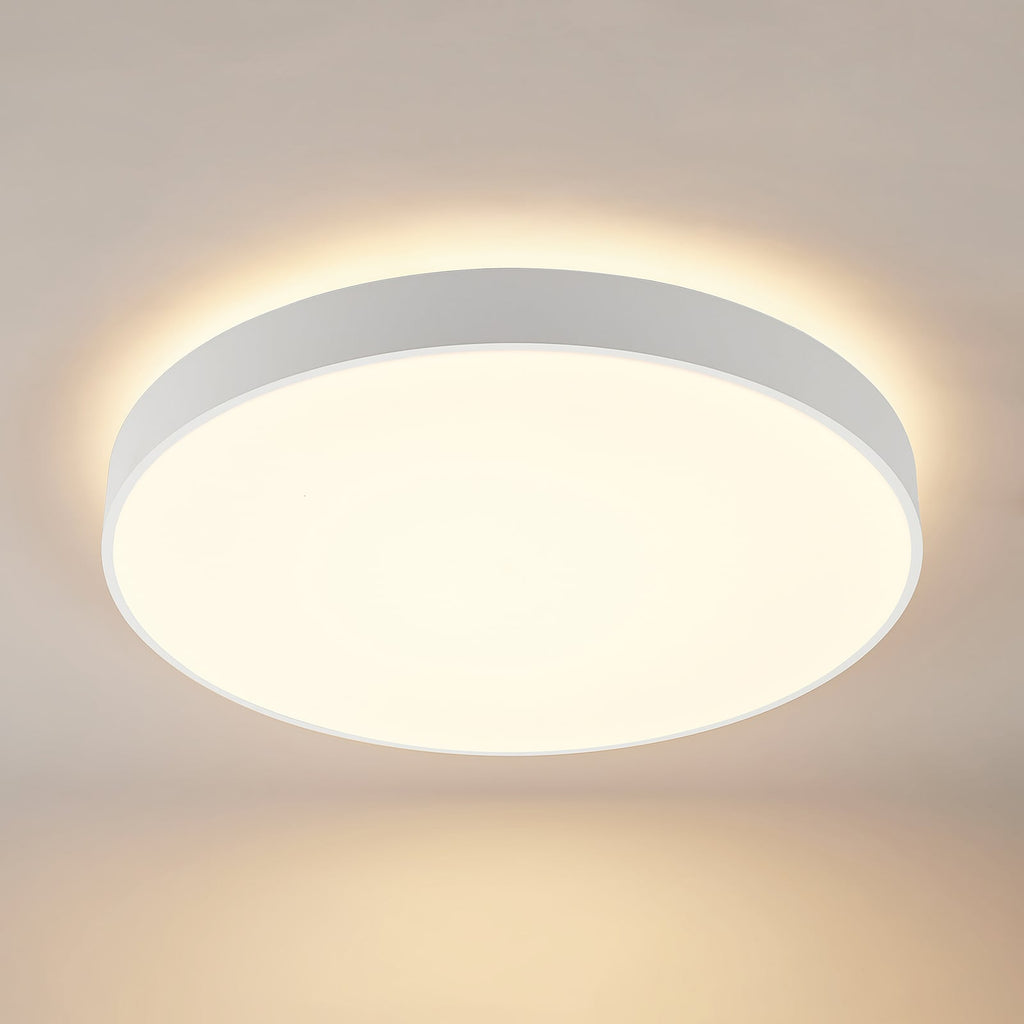 Montert LED taklampe Vanida opp og ned dimbar hvit Ø60 cm 57W i rom