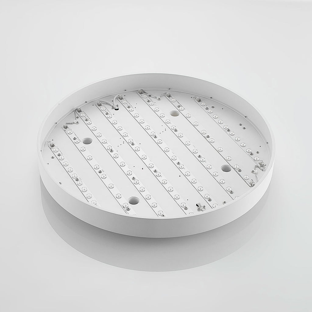LED taklampe Vanida opp og ned dimbar hvit Ø60 cm 57W i bruk