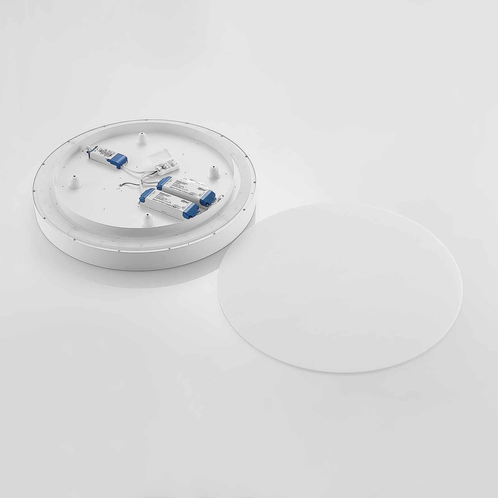 LED taklampe Vanida opp og ned dimbar hvit Ø60 cm 57W lysdiffusor