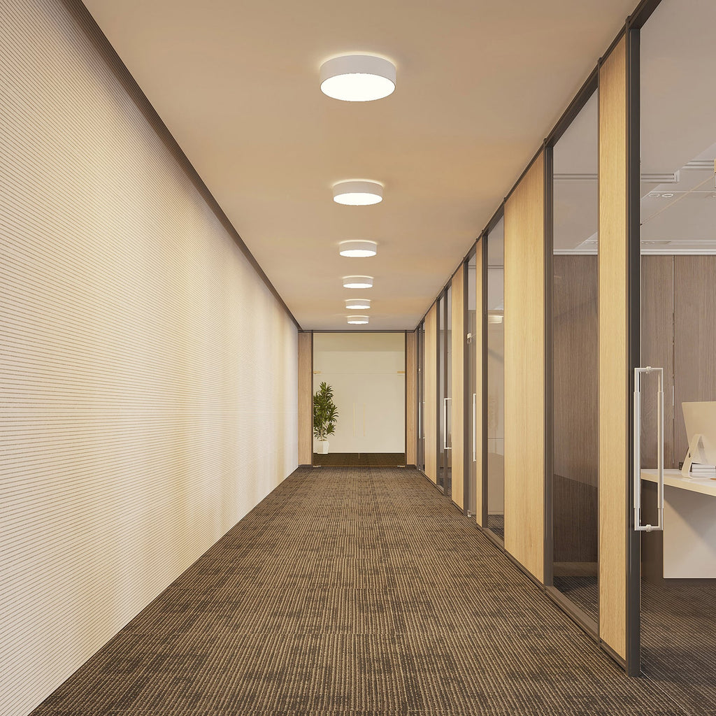 LED taklampe Vanida opp og ned hvit Ø40 cm forfra