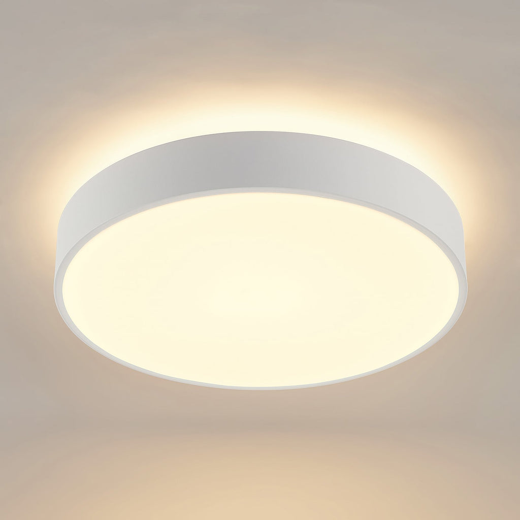 Nærbilde av LED taklampe Vanida opp og ned hvit Ø40 cm