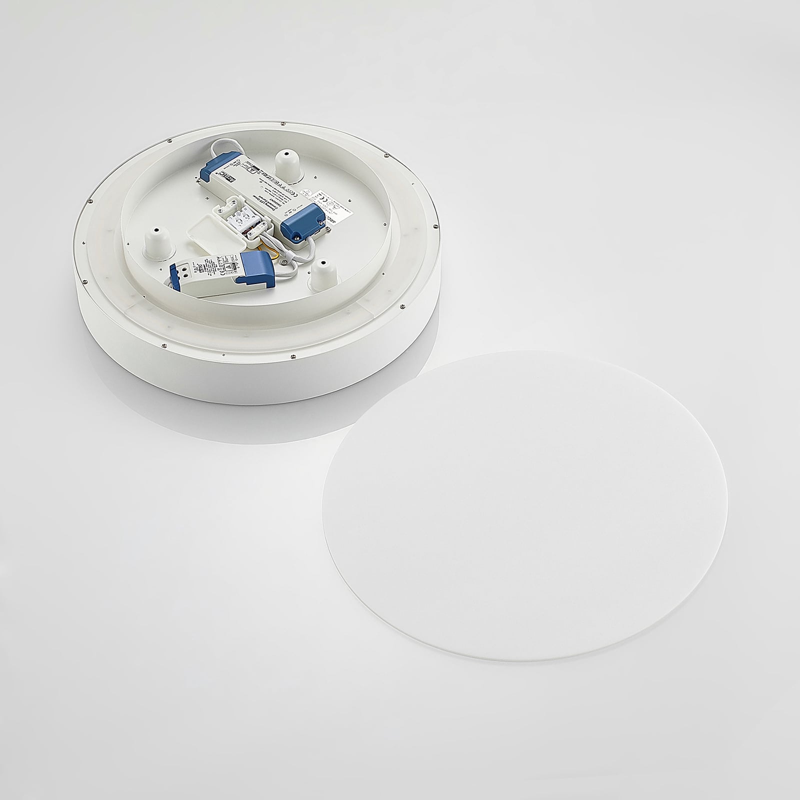 LED taklampe Vanida opp og ned hvit Ø40 cm lysdetalj